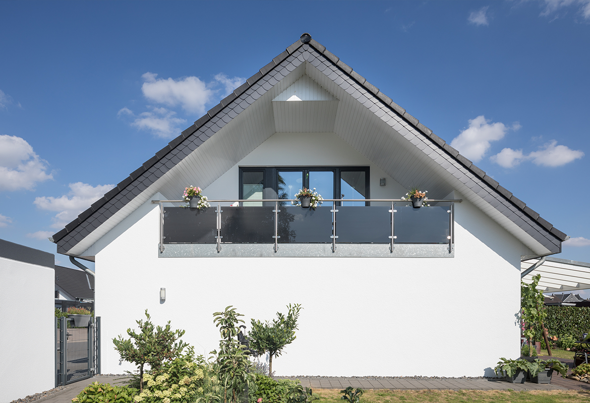 Fassadenanstrich am Einfamilienhaus